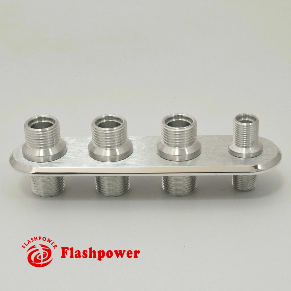 4-Port Billet Aluminum Firewall Heater & A/C Bulkhead In –Line