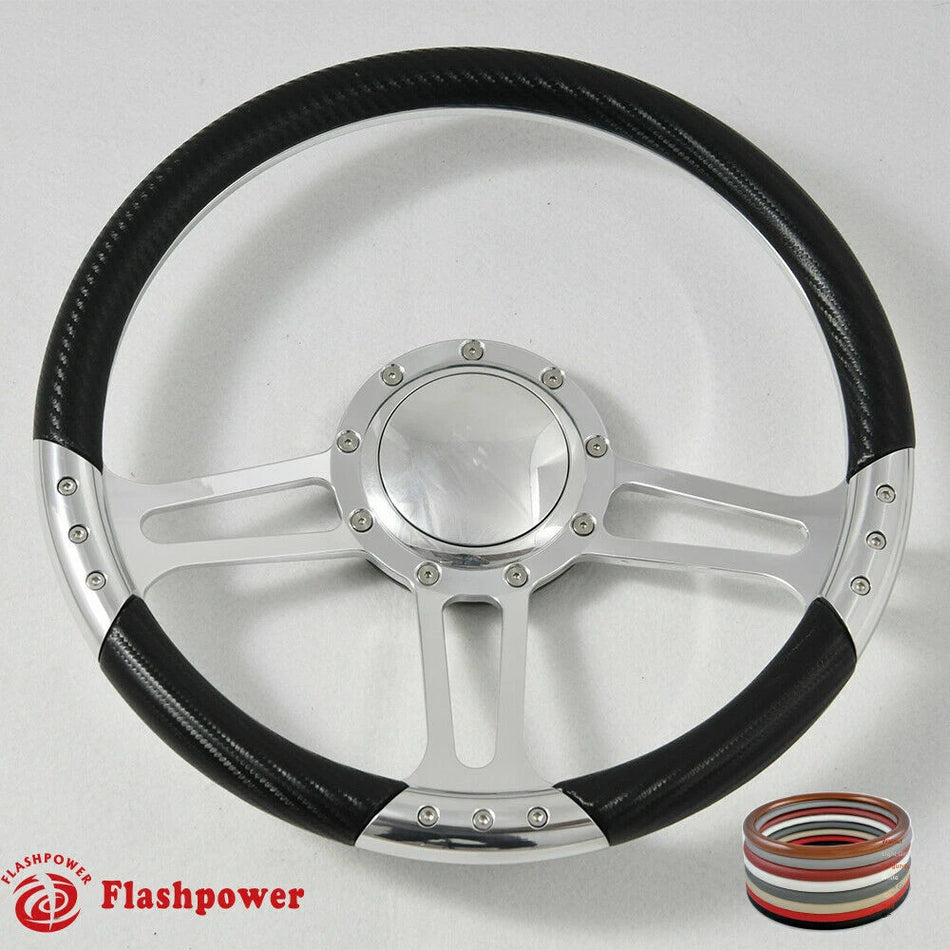 14'' Billet Steering Wheels Half Wrap GMC Trucks Blazer El Camino Jimmy