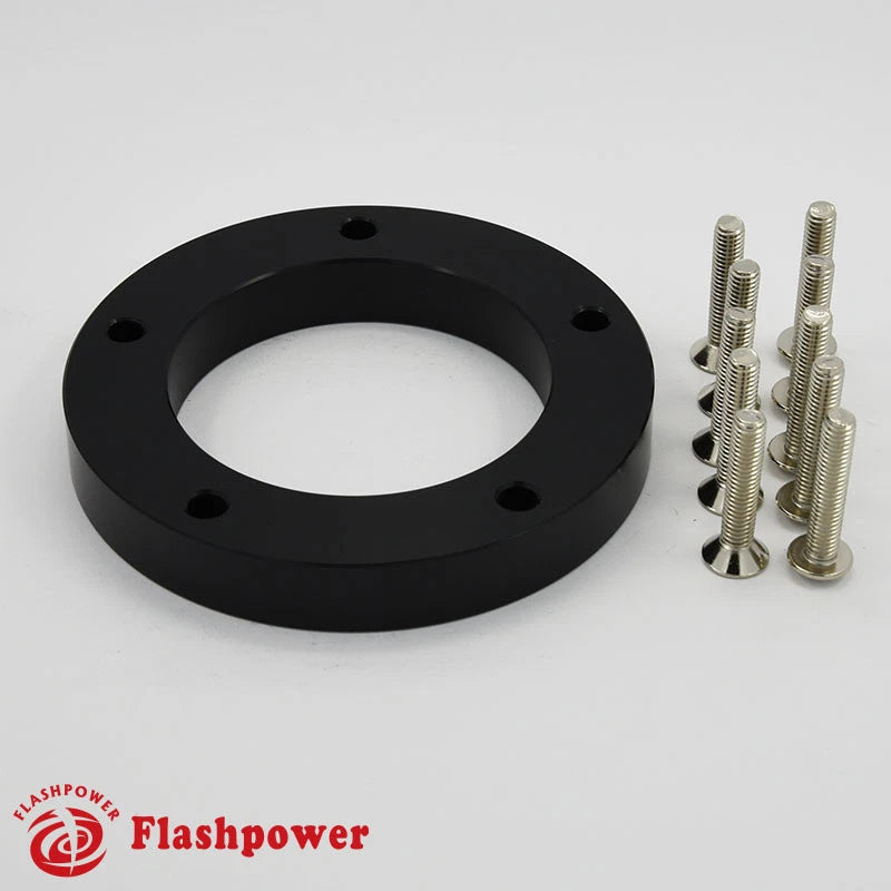 1/2" Steering Wheel Spacer Black Aluminum for Grant APC Pilot
