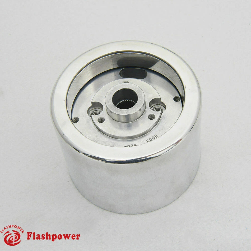 6 Bolt Steering Wheel Hub Adapter Tilt Telescopic GM Buick Cadillac Polished