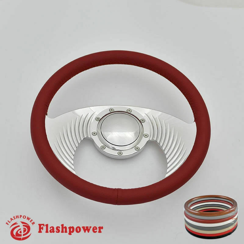 14'' Billet Steering Wheel Full Wrap Chevrolet Monte Carlo Camaro w/ Horn