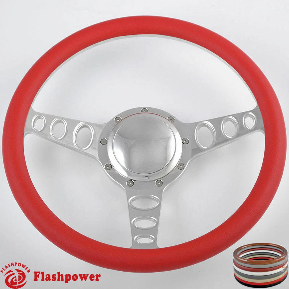 14'' Billet Steering Wheels w/ Horn Chrysler New Yorker Imperial Cordoba