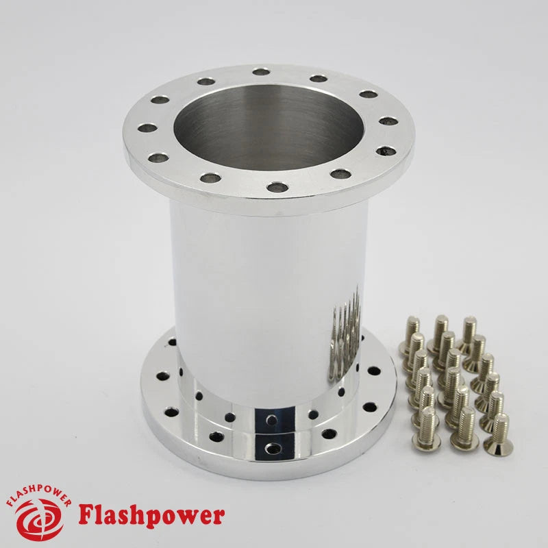 4" Steering Wheel Spacer Polished Aluminum for MOMO ISOTTA SPARCO OMP