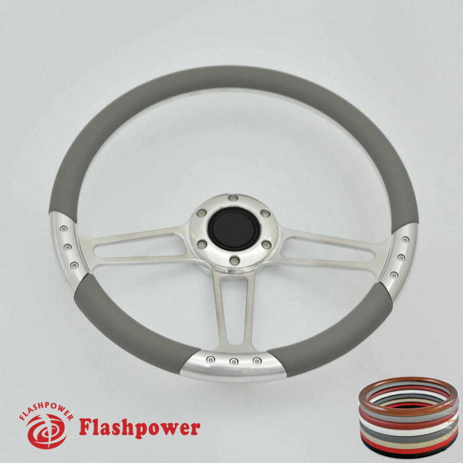 14'' Billet Steering Wheels Full Wrap GMC Trucks Blazer El Camino Jimmy