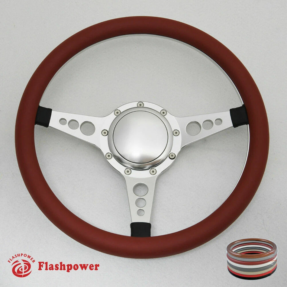 14'' Billet Steering Wheel Half Wrap Horn Button GMC Catalina
