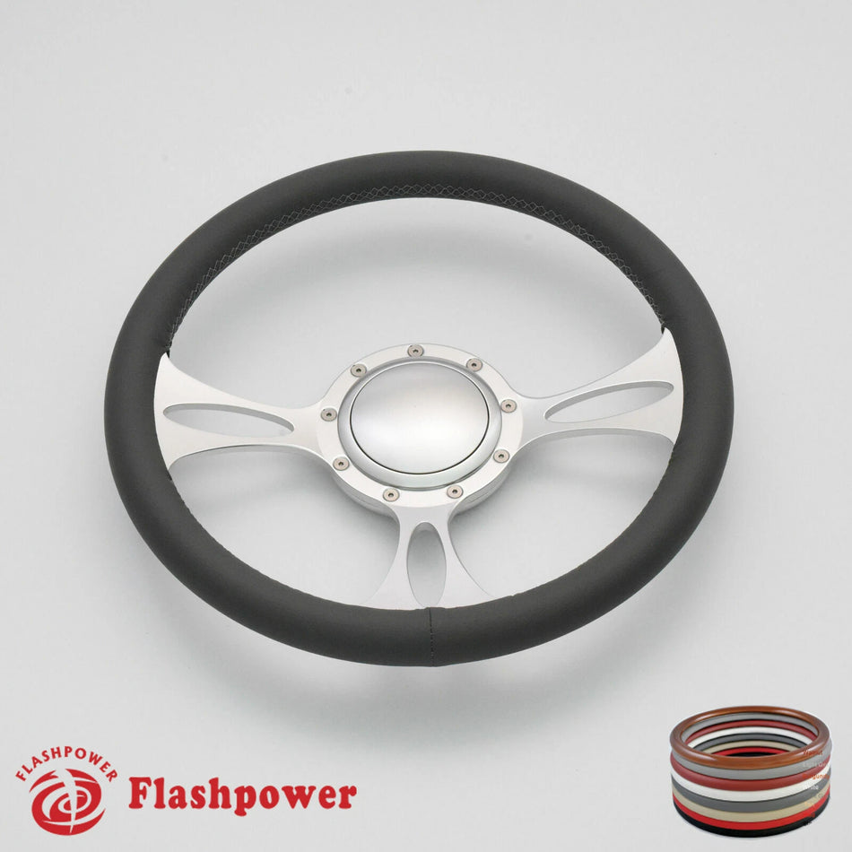 14'' Billet Steering Wheel Full Wrap Buick Cadillac Pontiac Caprice GTO Firebird