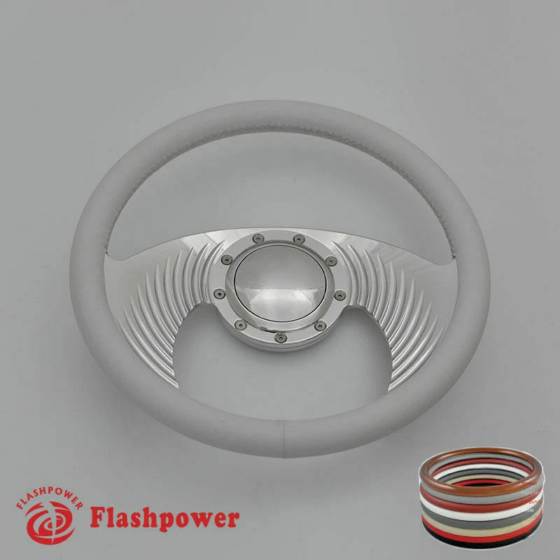 14'' Billet Steering Wheel Full Wrap Chevrolet Monte Carlo Camaro w/ Horn