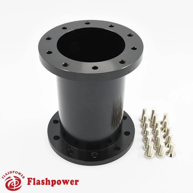 4" Steering Wheel Spacer Black Aluminum for Grant APC Pilot