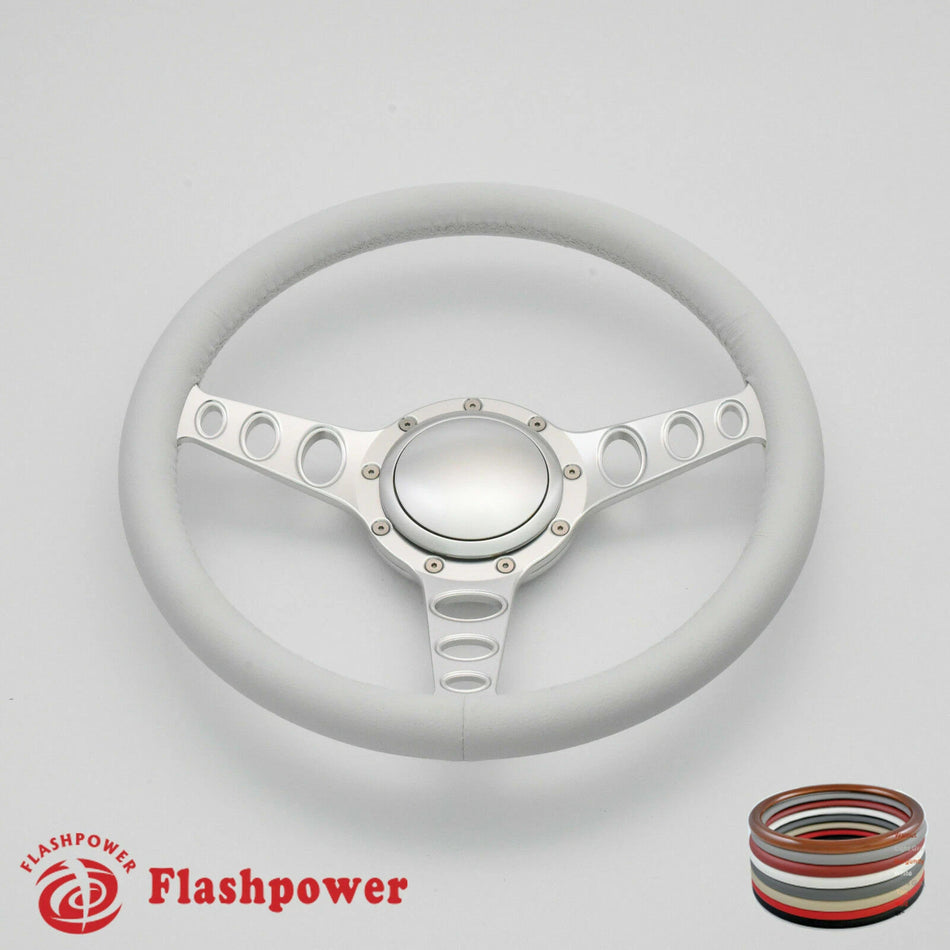 14'' Billet Steering Wheels Full Wrap Ford Thunderbird Mustang Range EXP w/ Horn