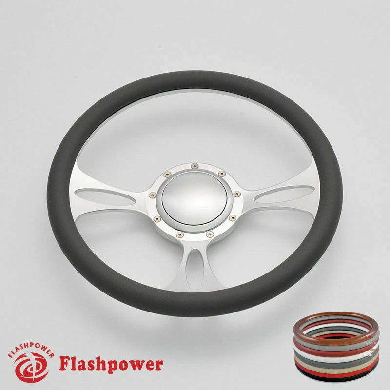 14'' Billet Steering Wheels Half Wrap Bronco F150 Mercury Capri Lincoln