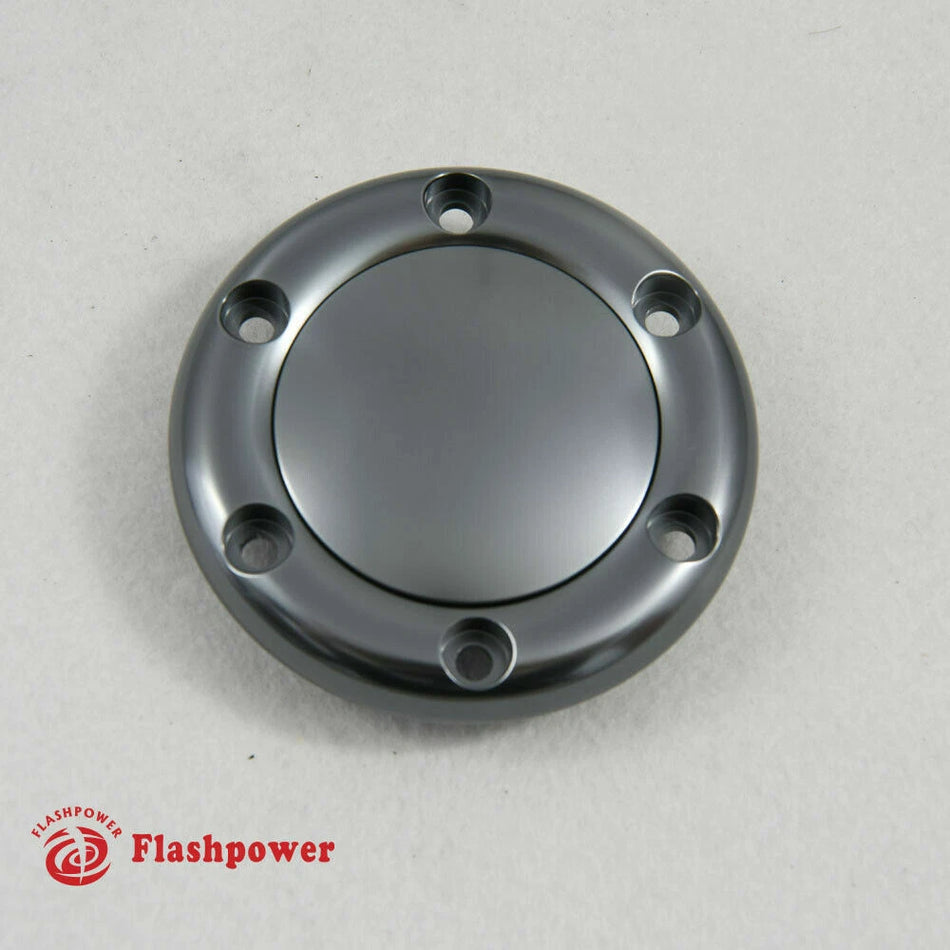 Billet Flashpower Horn Button for 6 Bolt Steering Wheel MoMo NRG Gun Metal