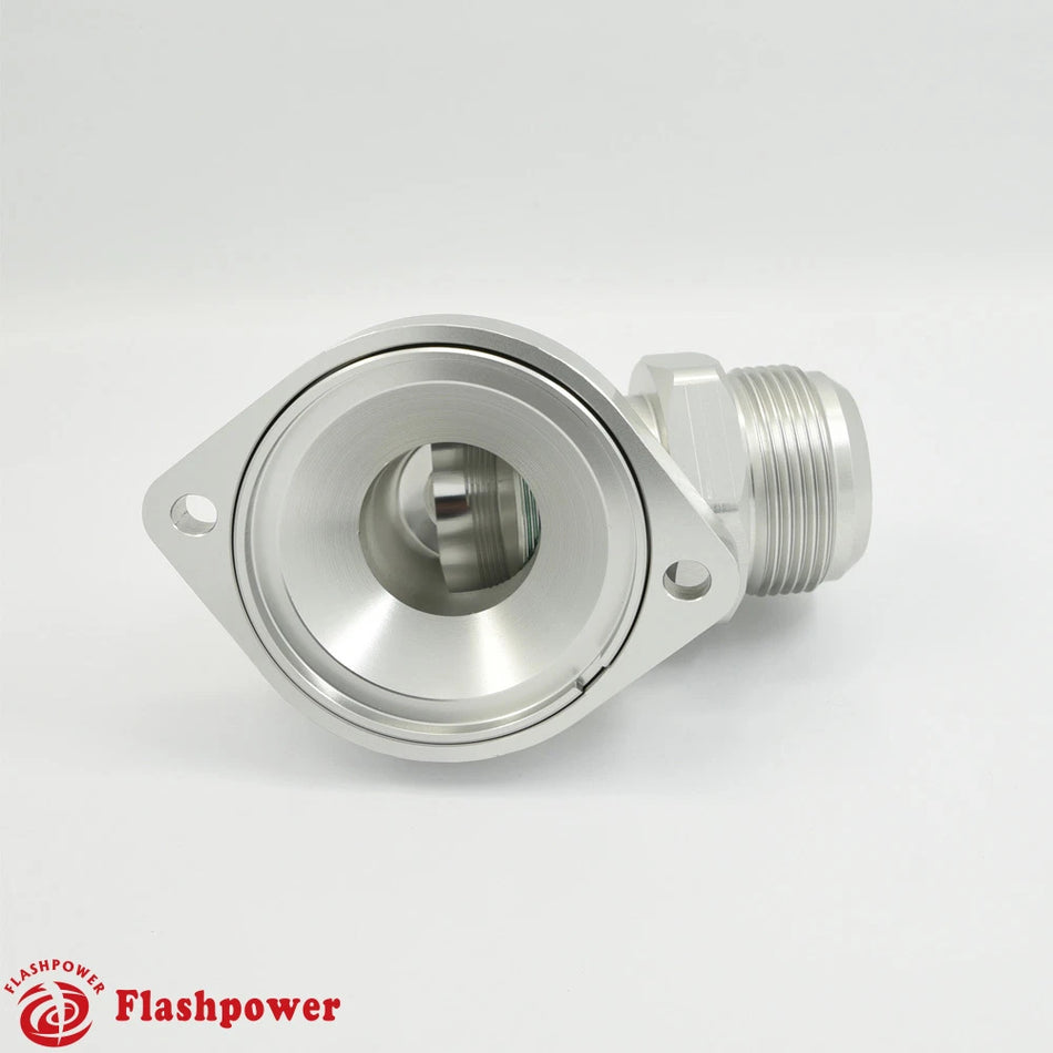 Billet Swivel Thermostat Housings Water Neck 90 AN20 LS Engine Clear