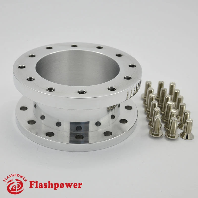 1.5" Steering Wheel Spacer Polished Aluminum for MOMO Isotta Sparco OMP