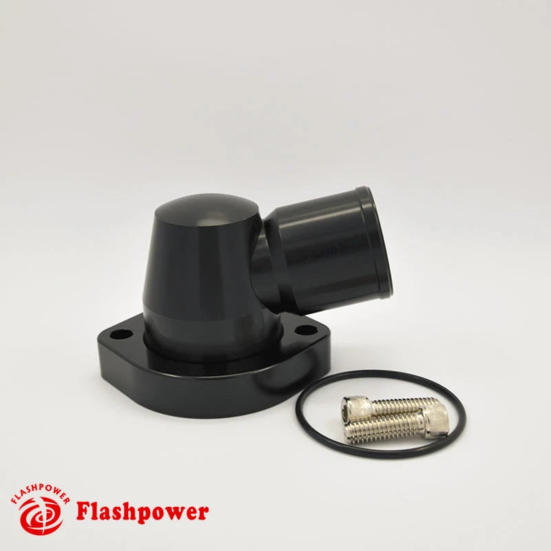 Billet Aluminum Swivel Water Neck Ford Big Block 370 429 460 514 1.5'' Black