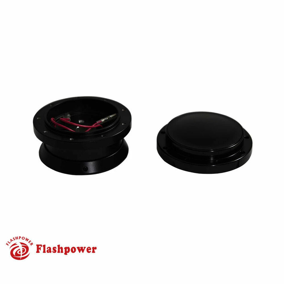 9 Bolt Steering Wheel Adapter and Horn Button Ford Mustang Black