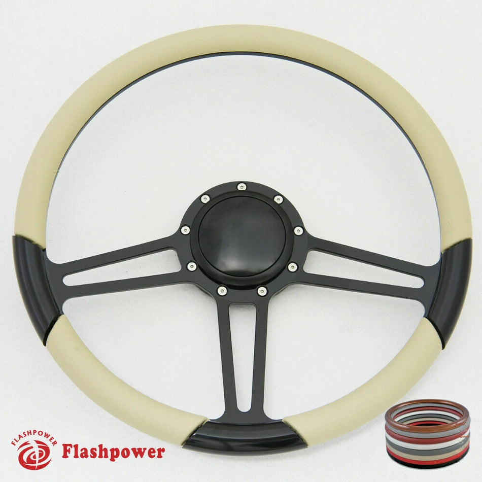 15.5'' Billet Steering Wheel Full Wrap Firebird GTO