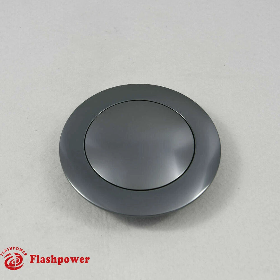 Billet Aluminum Steering Wheel Horn Button Big Plain Gun Metal