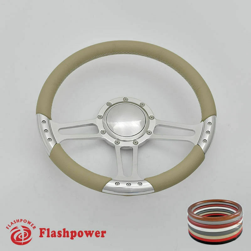 14'' Billet Steering Wheels Full Wrap GMC Trucks Blazer El Camino Jimmy