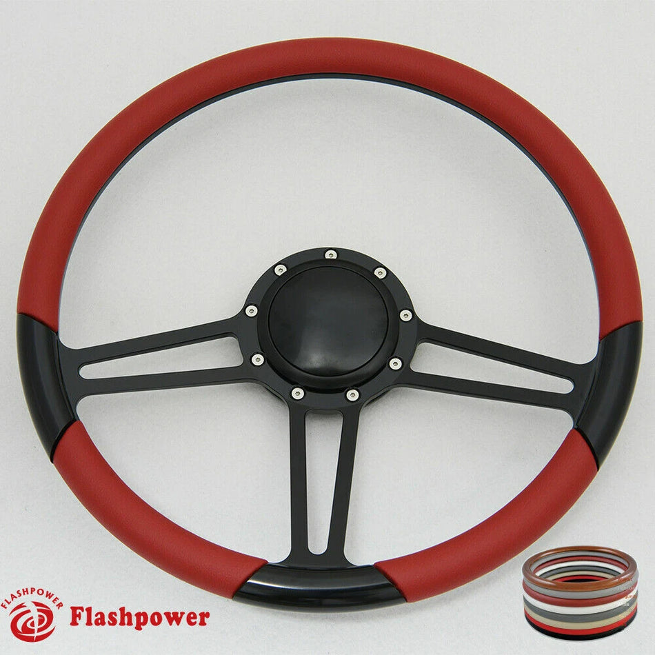 15.5'' Billet Steering Wheel Full Wrap Firebird GTO