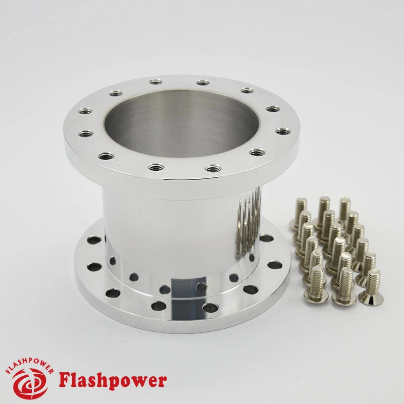 2.5" Steering Wheel Spacer Polished Aluminum for MOMO Isotta Sparco OMP