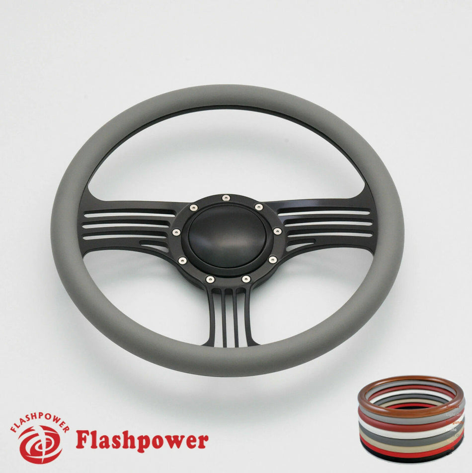 14'' Billet Steering Wheels Full Wrap Bronco F150 Mercury Capri Lincoln