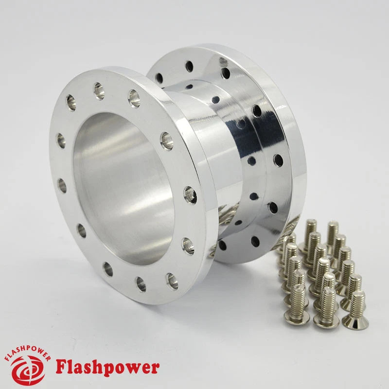 2" Steering Wheel Spacer Polished Aluminum for MOMO Isotta Sparco OMP