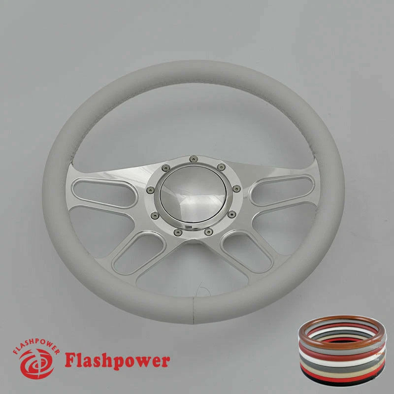 14'' Billet Steering Wheels Full Wrap Bronco F150 Mercury Capri Lincoln