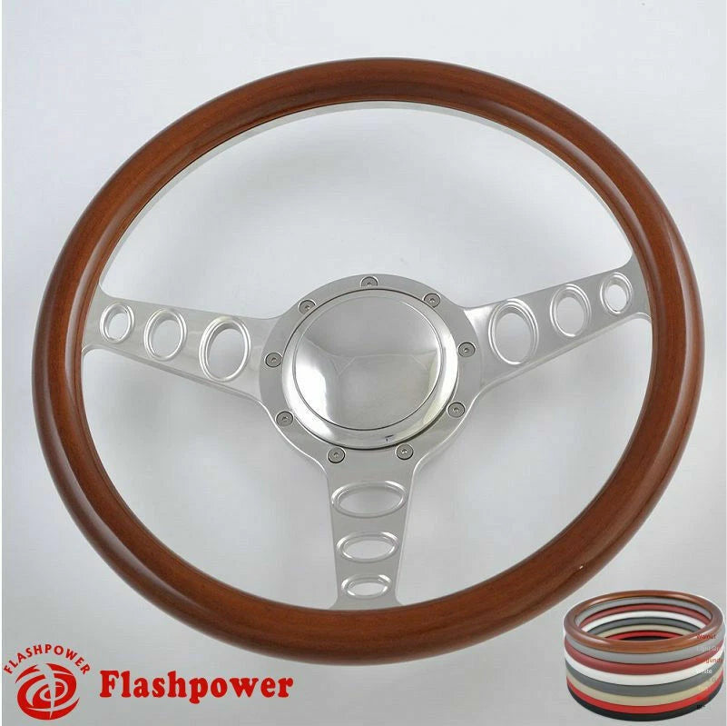 15.5'' Billet Steering Wheels Half Wrap Restoration Suburban El Camino GMC