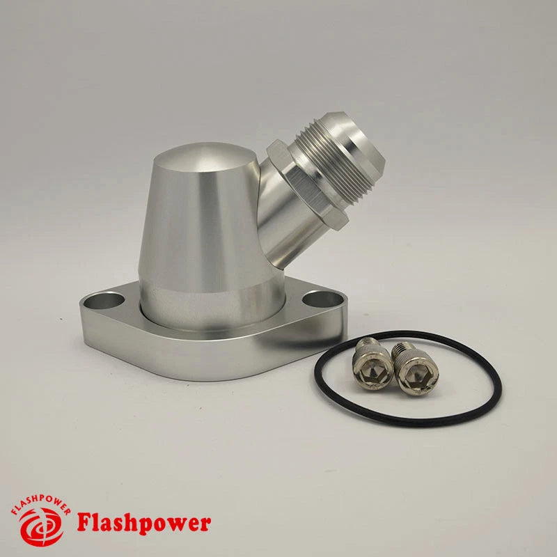 Chevy Small/ Big Block Billet Swivel Water Neck/ Thermostat Housing 16AN