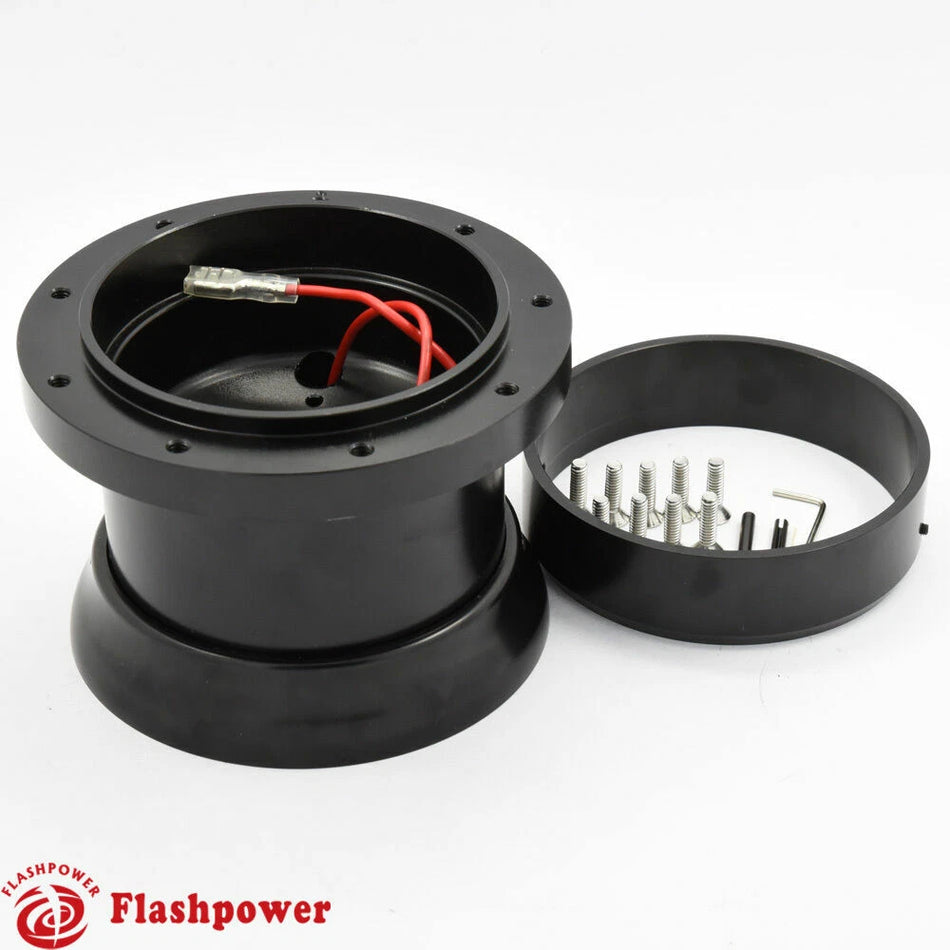 9 Bolt Steering Wheel Adapter Boss Kit Ford Mustang Thunderbird Bronco Black