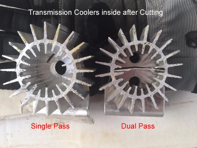 Universal 12" Single Pass Aluminum Finned Transmission Oil Cooler