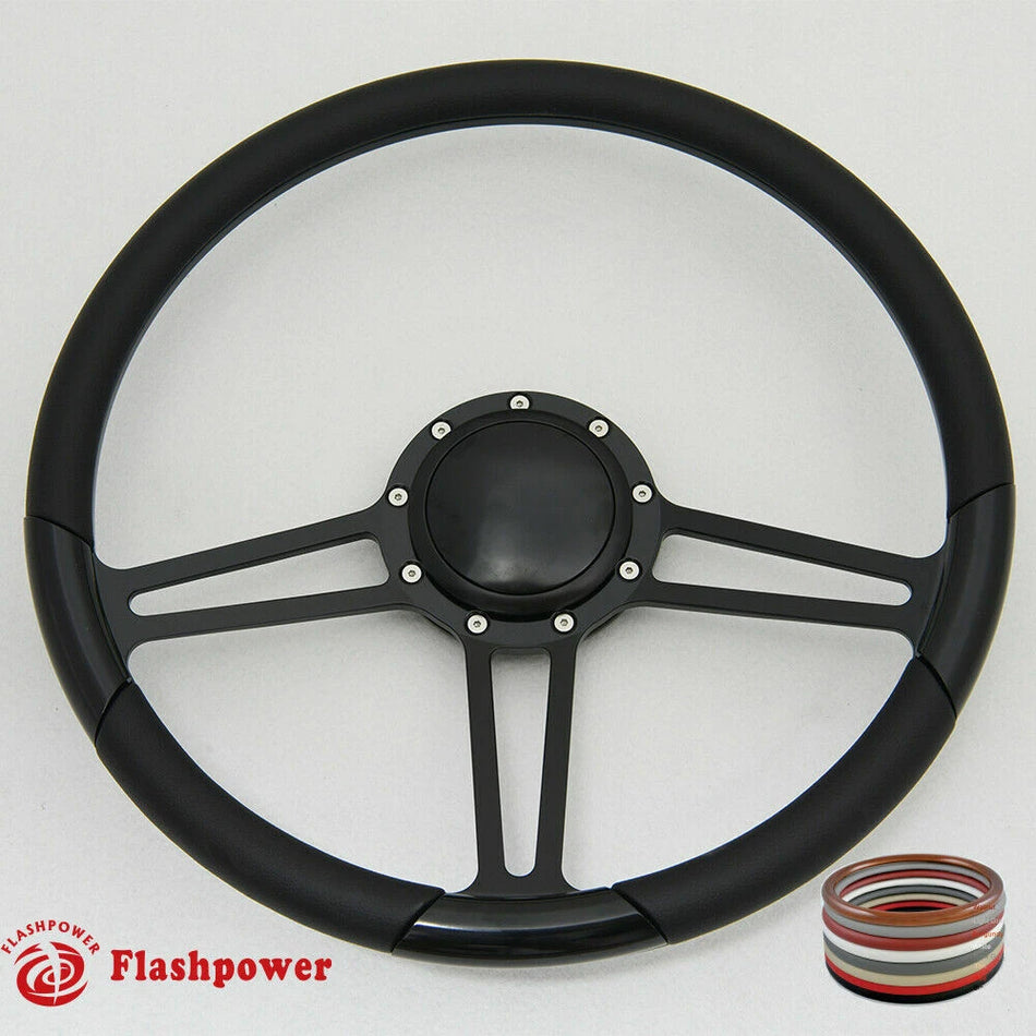 15.5'' Billet Steering Wheel Full Wrap Firebird GTO