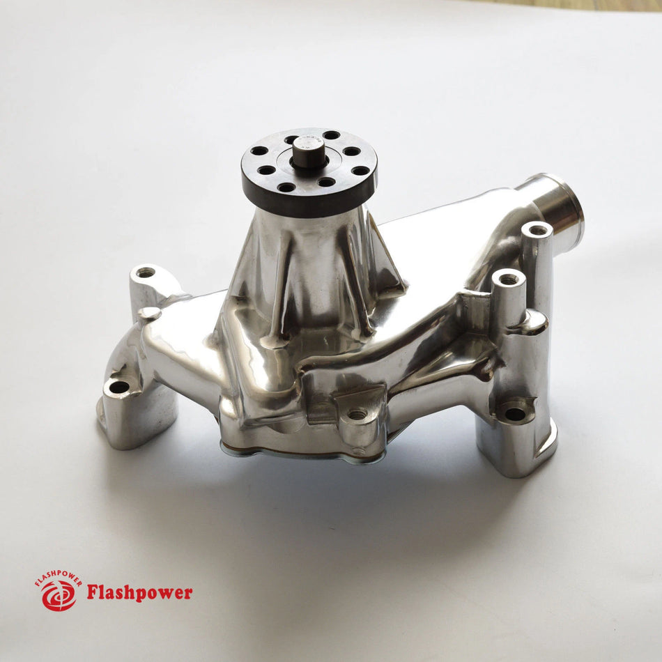 Long Water Pump Small Block Chevy Polished Aluminum