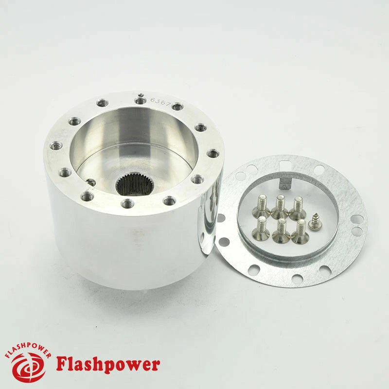 Flashpower Steering Wheel Adapter Boss Kit MG MGB GT Roadster Polished