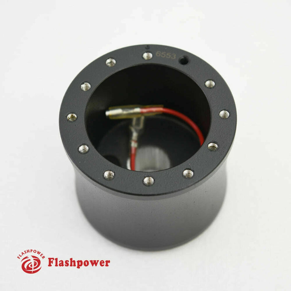 Flashpower Billet Steering Wheel Black Adapter Hub Boss Kit 6 Bolt for VW Beetle