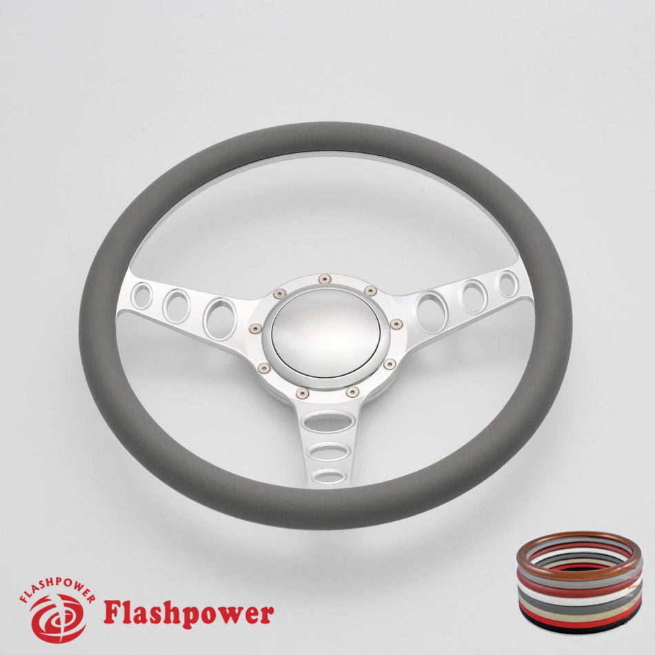 15.5'' Billet Steering Wheels Vinyl Wrap Restoration Suburban El Camino