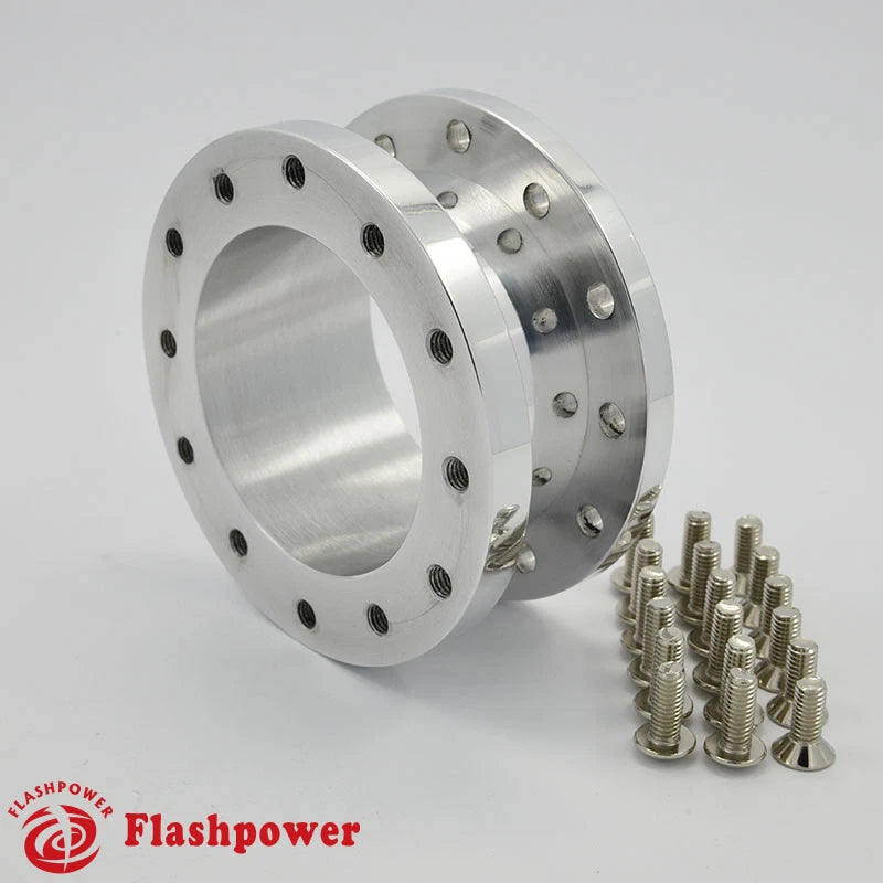 1.5" Steering Wheel Spacer Polished Aluminum for MOMO Isotta Sparco OMP