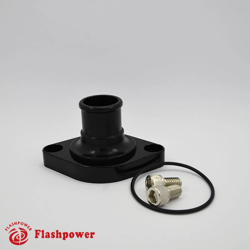 Billet Aluminum Water Neck SBC BBC Chevy Big Small Block 327 350 454 396 Black