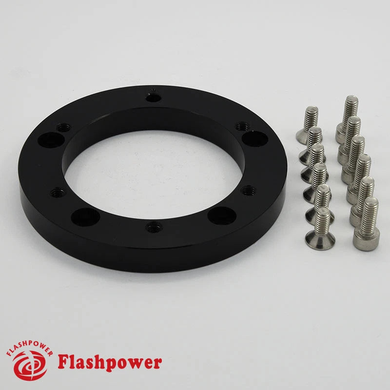 3/8” Billet Extension Hub/ Spacer for 6 Hole Steering Wheel to 5 Hole Adapter