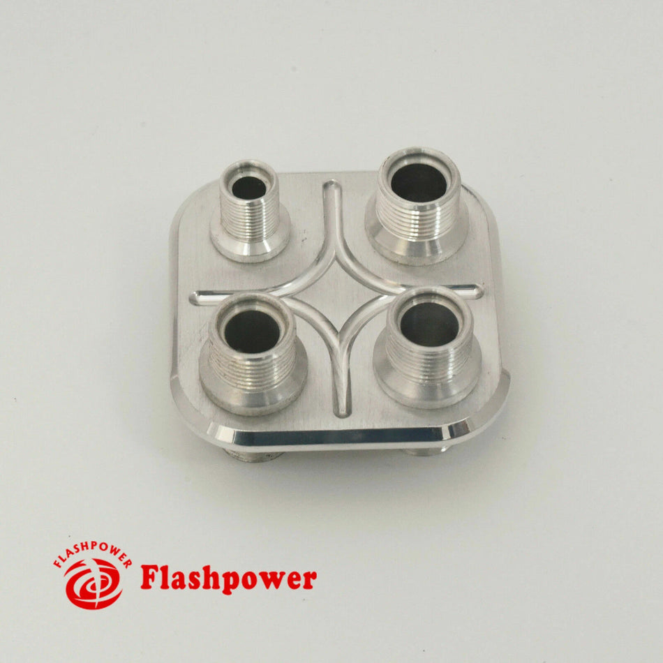 4-Port Billet Aluminum Firewall Heater & A/C Bulkhead Combo Hot Rod