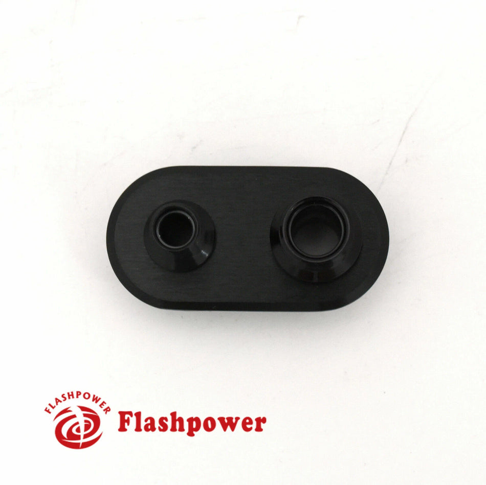 2-Port Billet Aluminum Firewall Heater & A/C Bulkhead Connector Hot Rod