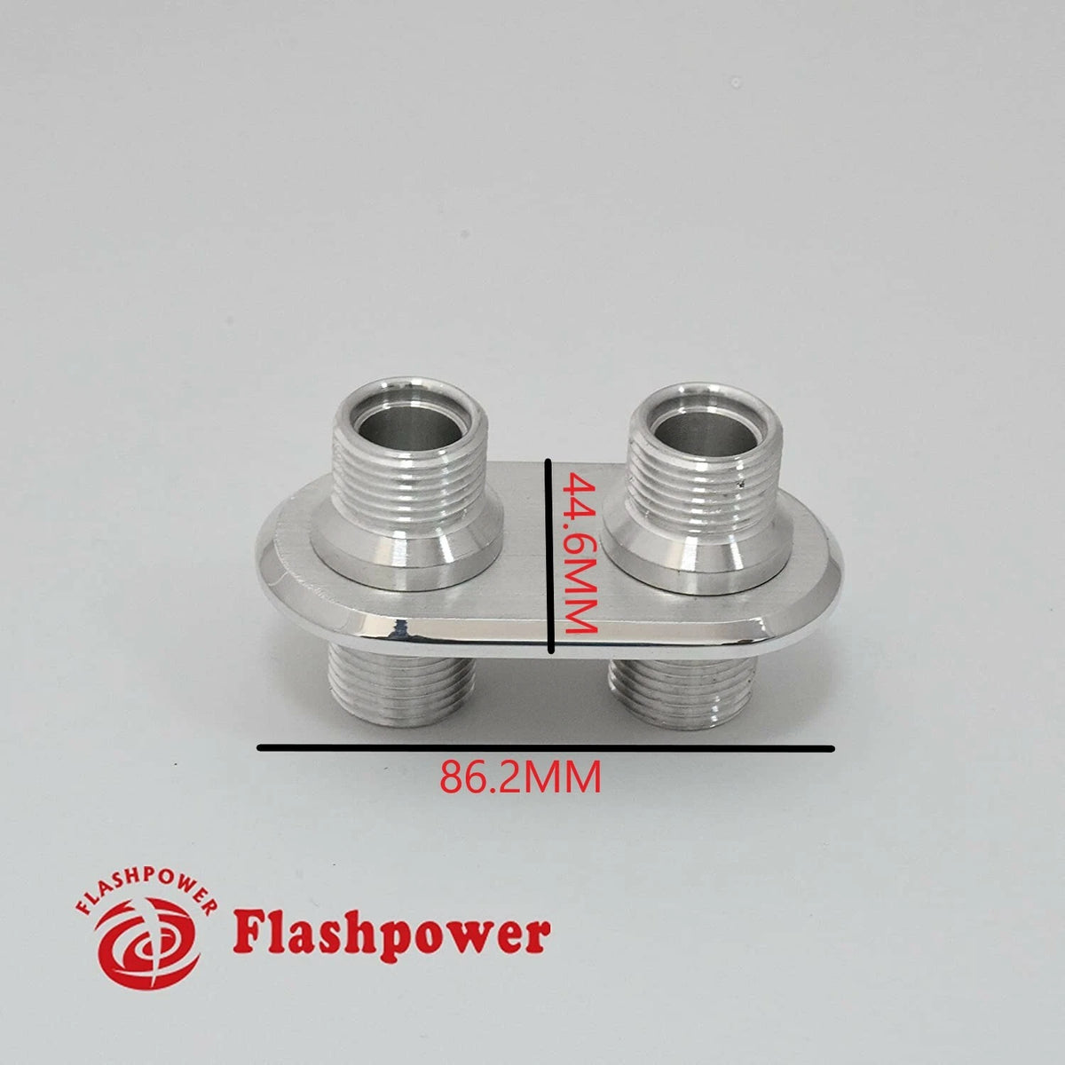 Firewall Radiator Rod Mount 2-Port Billet Aluminum Firewall Heater Bulkhead Connector Hot Rod ...