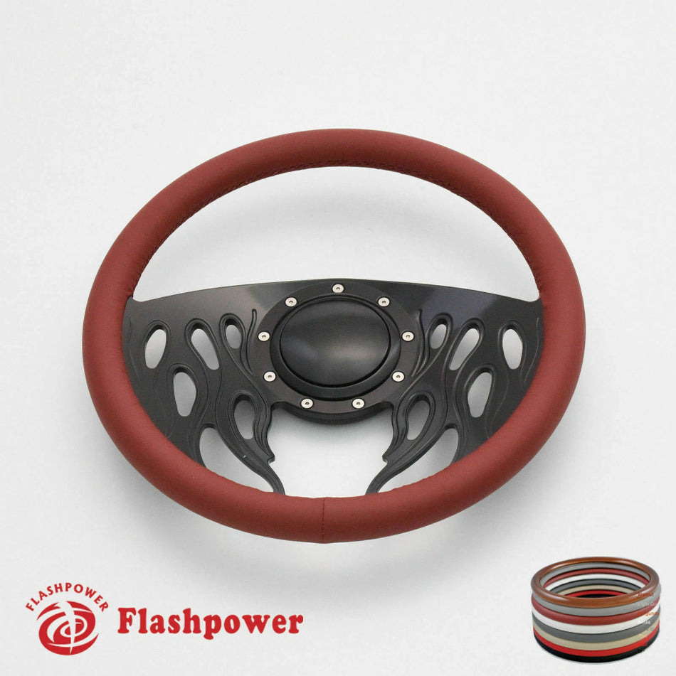 14'' Billet Steering Wheels Full Wrap GMC New Yorker Imperial Cordoba