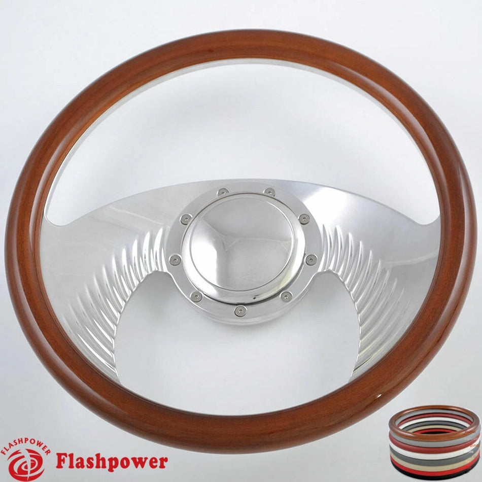 14'' Billet Steering Wheels Half Wrap Buick Chevy GMC Impala GTO Ford