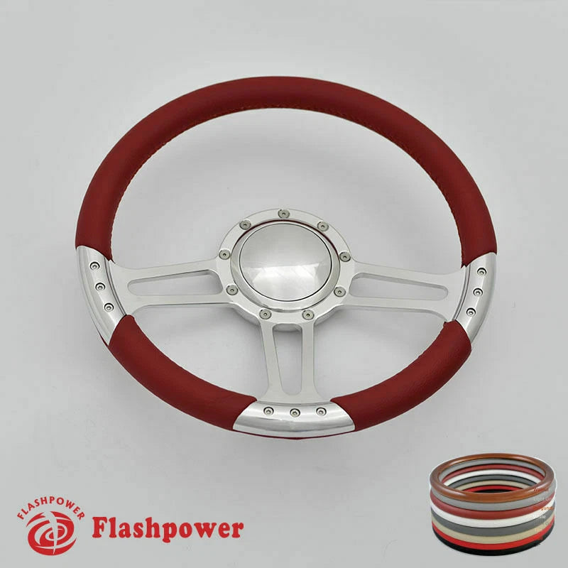 14'' Billet Steering Wheels Full Wrap GMC Trucks Blazer El Camino Jimmy