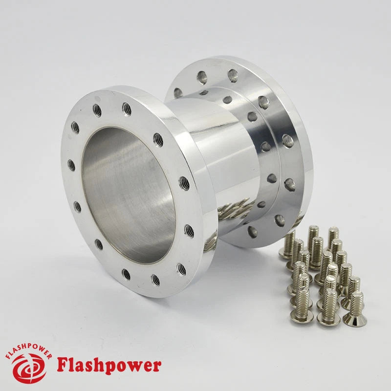 2.5" Steering Wheel Spacer Polished Aluminum for MOMO Isotta Sparco OMP