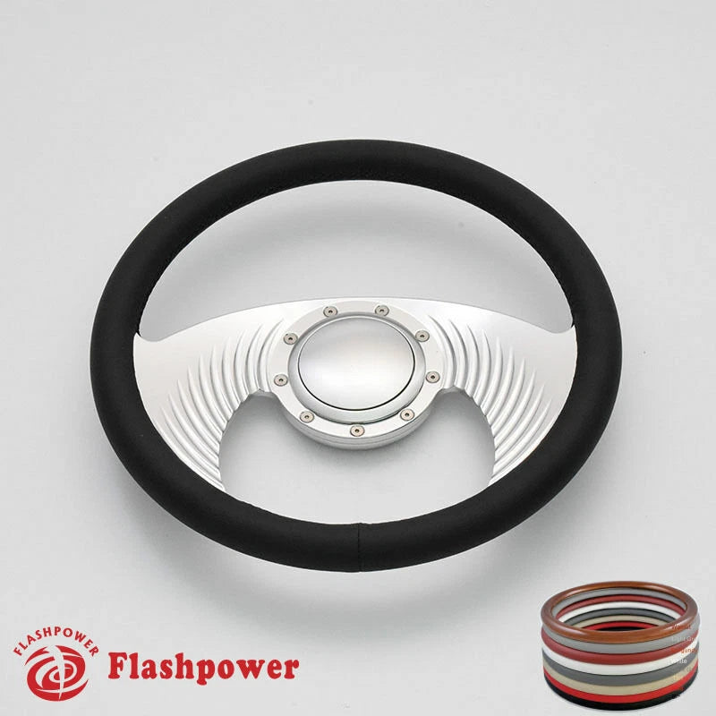 14'' Billet Steering Wheels Full Wrap GMC Trucks Blazer El Camino w/ Horn