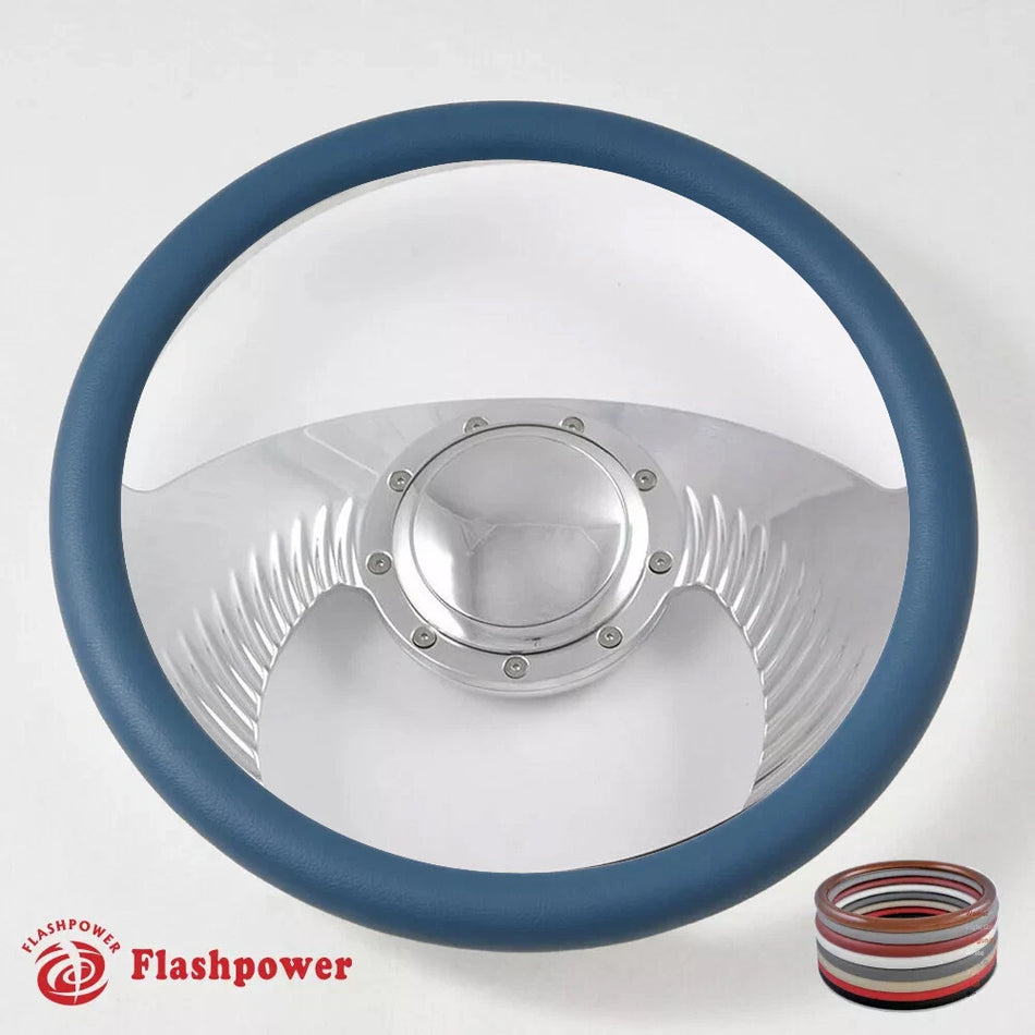 14'' Billet Steering Wheels Half Wrap Buick Chevy GMC Impala GTO Ford