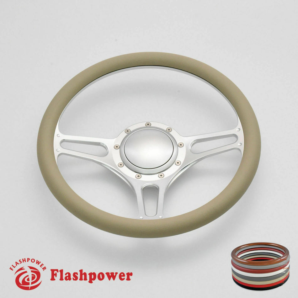 14'' Billet Steering Wheels Half Wrap Buick Cadillac Pontiac GTO Firebird